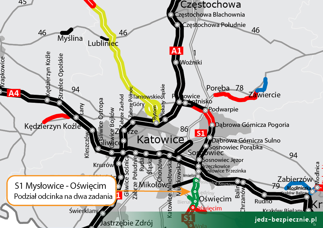 Polskie drogi - postępy na S1 Mysłowice - Bielsko-Biała